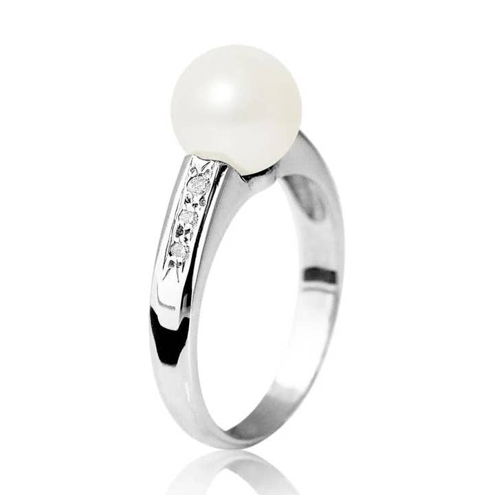 Anello Perla e Diamante per la vendita all'ingrosso da parte di Inspirations