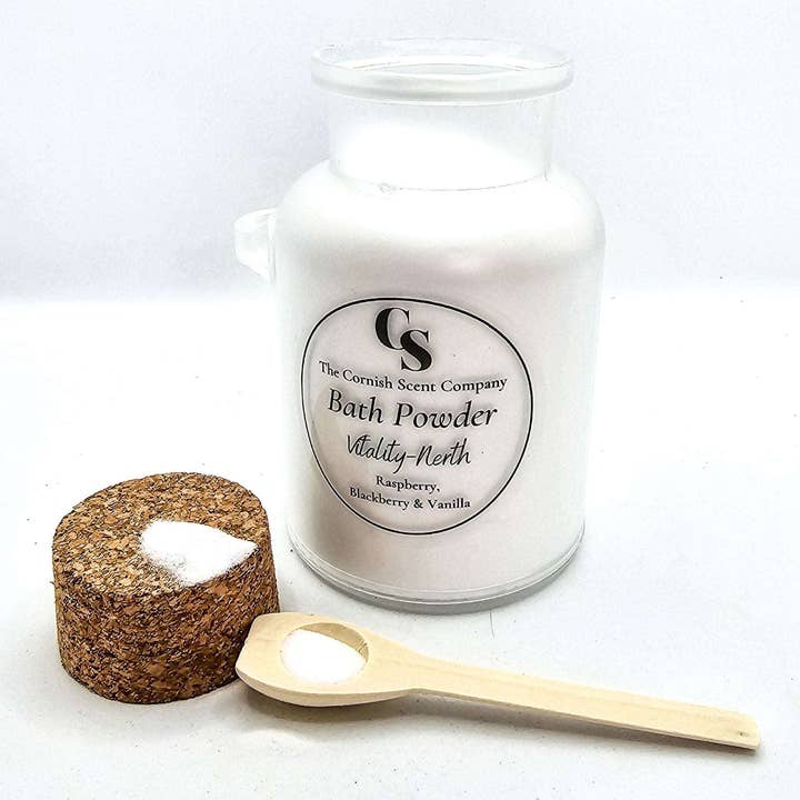 Moisturising bath powder / dust for wholesale by The Cornish Scent Company