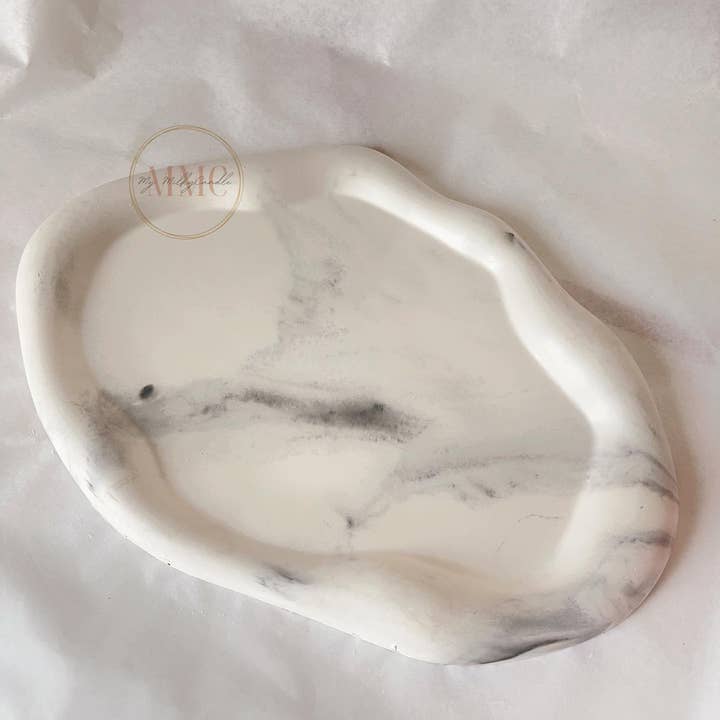 My Milky Candle - Wholesale Decorative tray - Ilyana marble effect tray