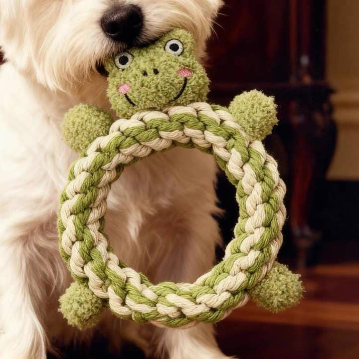 Daisy and Jasper Squeaky Plush Rope Toys | Handcrafted for wholesale by Monli Handcrafted Pet Toys