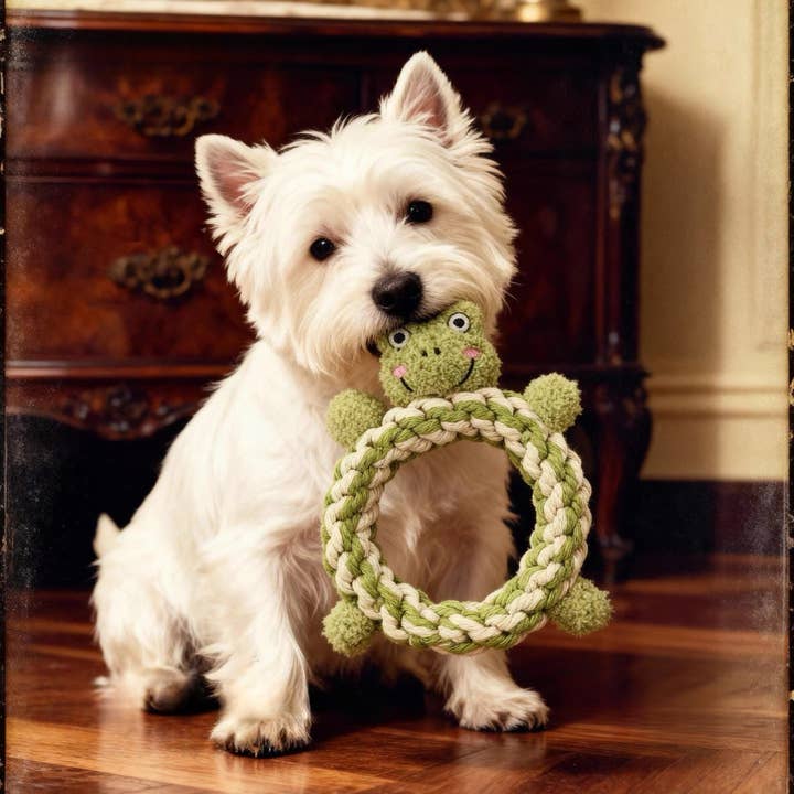 Giochi in corda di peluche Daisy e Jasper Squeaky | Fatto a mano per la vendita all'ingrosso da parte di Monli Handcrafted Pet Toys