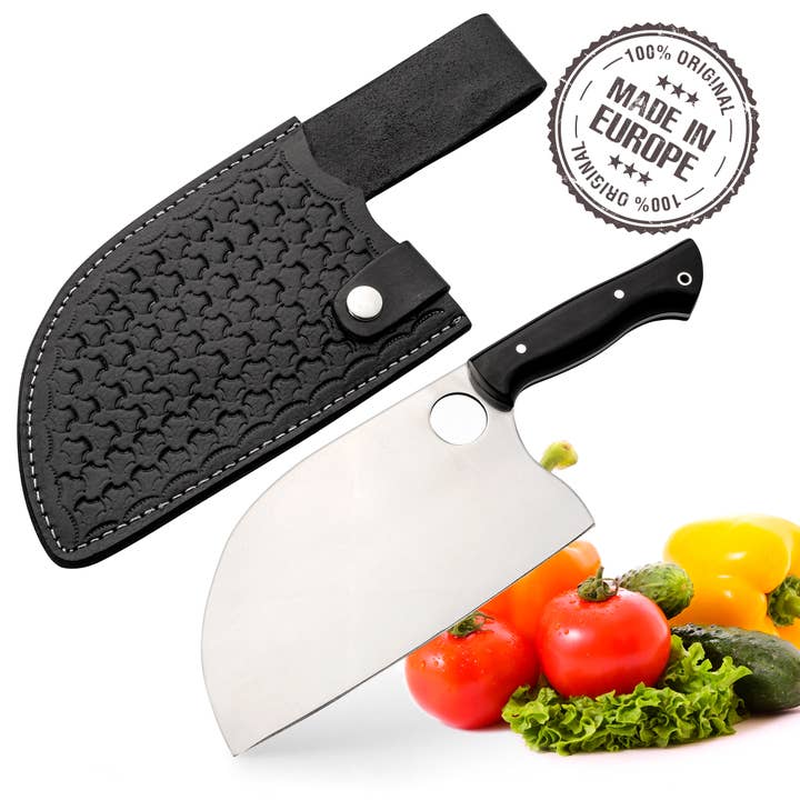 Crystalia Butcher Knife, Handmade Cleaver Knife for Meat Cut for wholesale by Crystalia