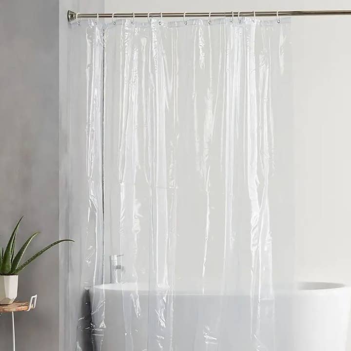 home mart goods - Wholesale Shower Curtain - Clear Vinyl Shower Curtain Liner Waterproof (70" x 72")