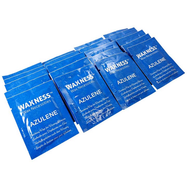 Waxness - Wholesale Face & Body Wipes - Waxness at Home Azulene After Waxing Finishing Wipes pack of 20