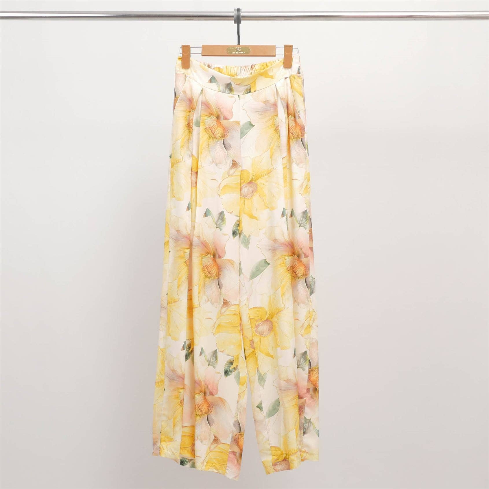 Cecile Wang – Calças - Mulher por atacado – Calças largas estampadas com flores KD8792VP10