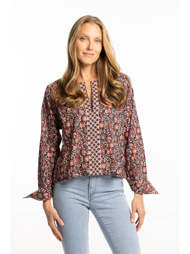 Lucia Top. Cherry Black for wholesale on Faire3