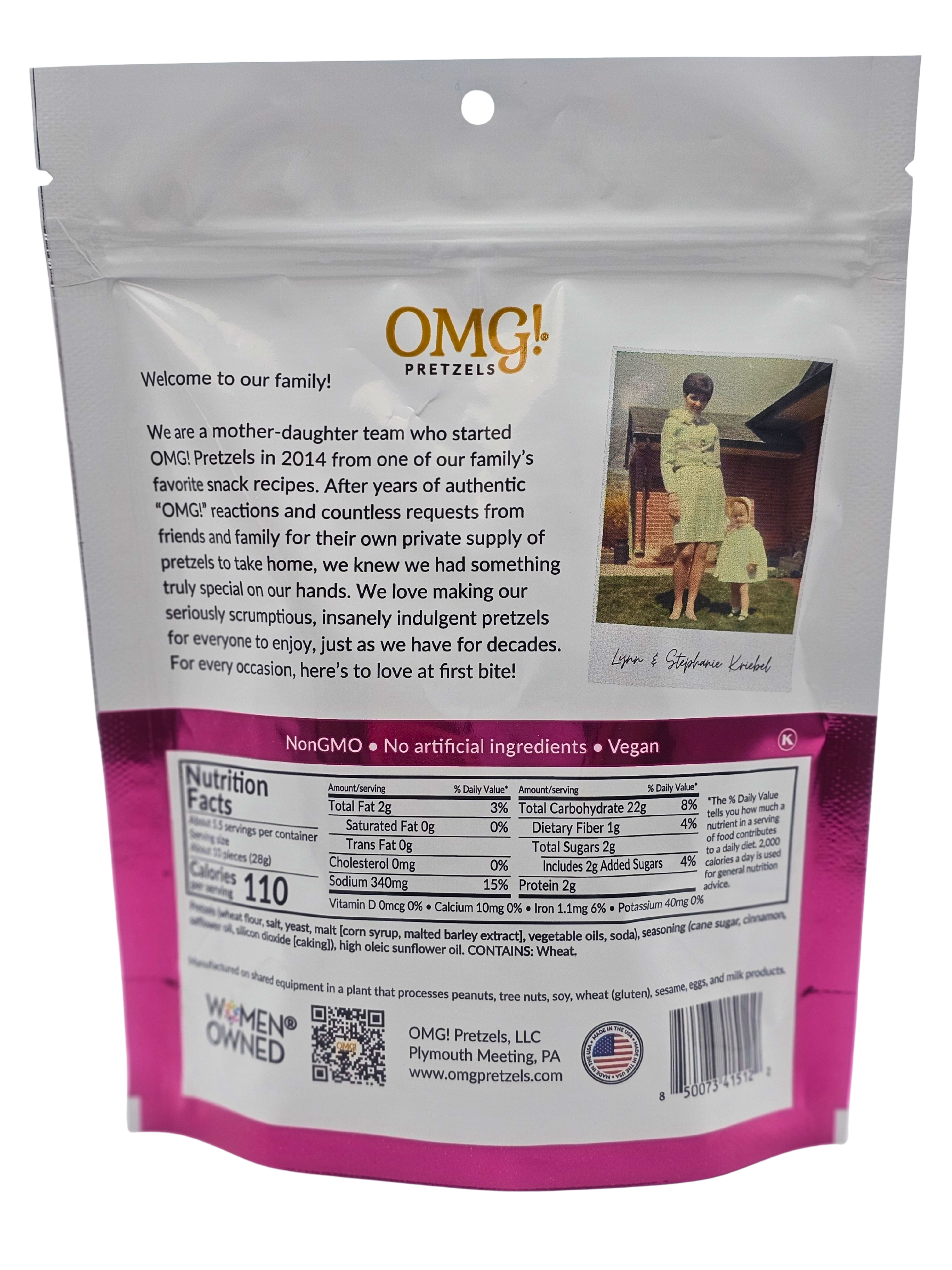 OMG! Pretzels - Wholesale Pretzels - Sweet & Salty Sourdough Pretzel Nuggets 5.5 oz1