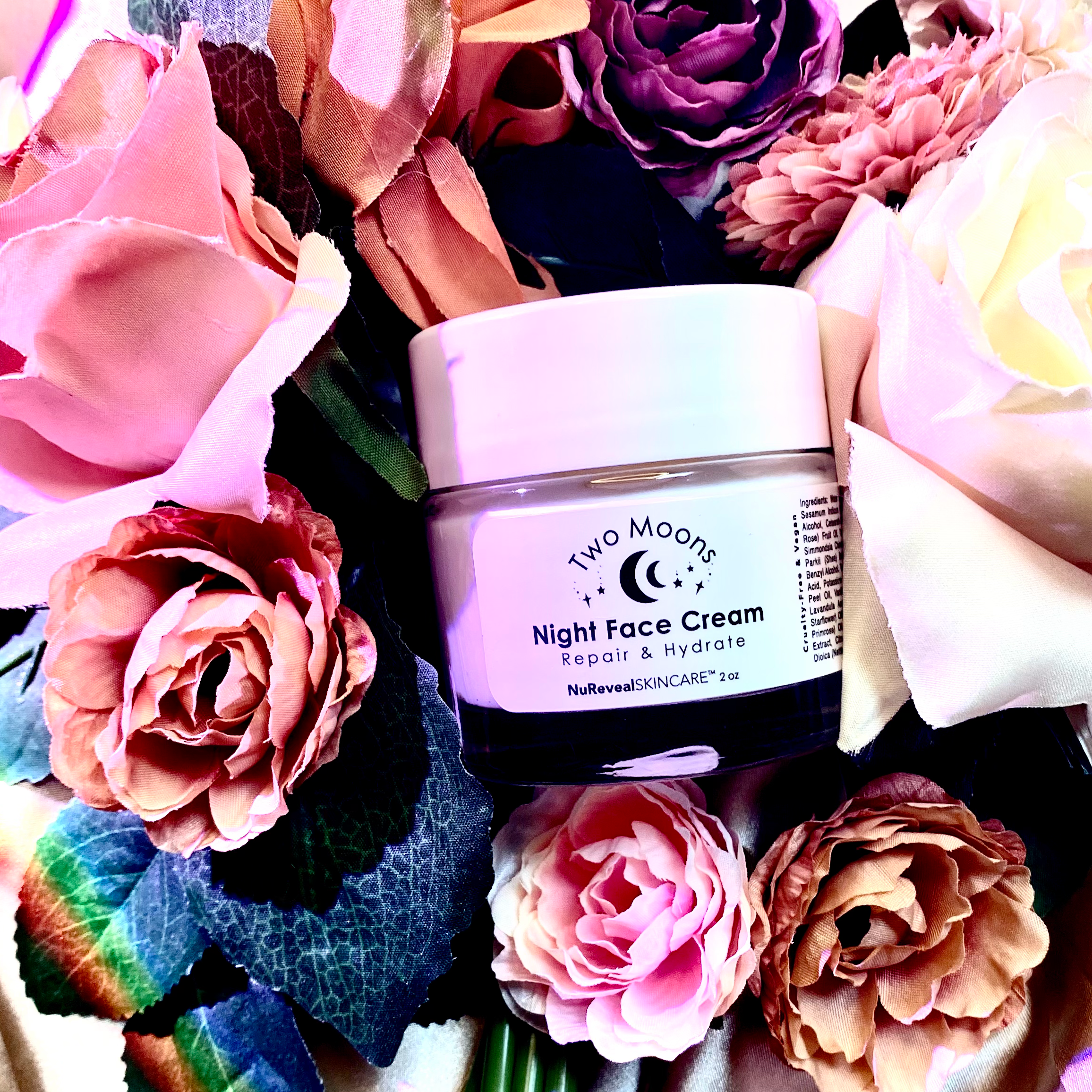 NuRevealSkincare - Wholesale Night Cream - TWO MOONS ☾☾ NIGHT FACE CREAM - Repair & Hydrate6