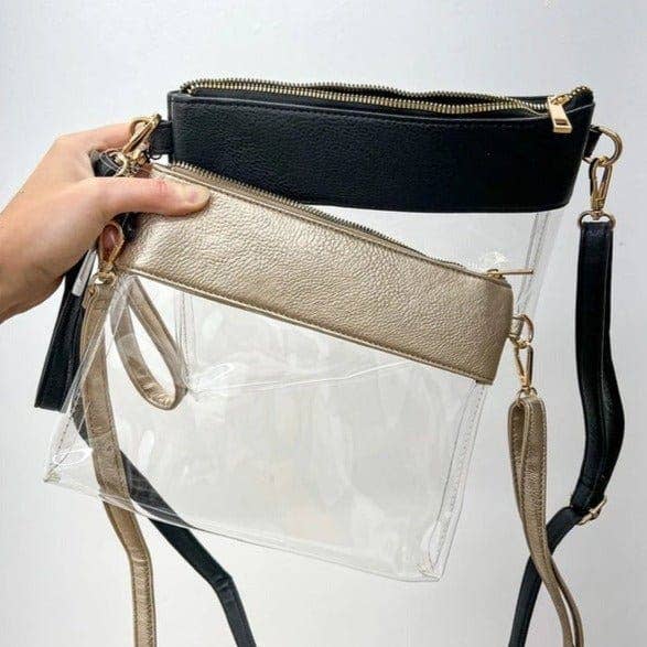 MiMi Wholesale - Vente Sac à bandoulière – femme - Sac à bandoulière/pochette transparent Game Day AD200T23