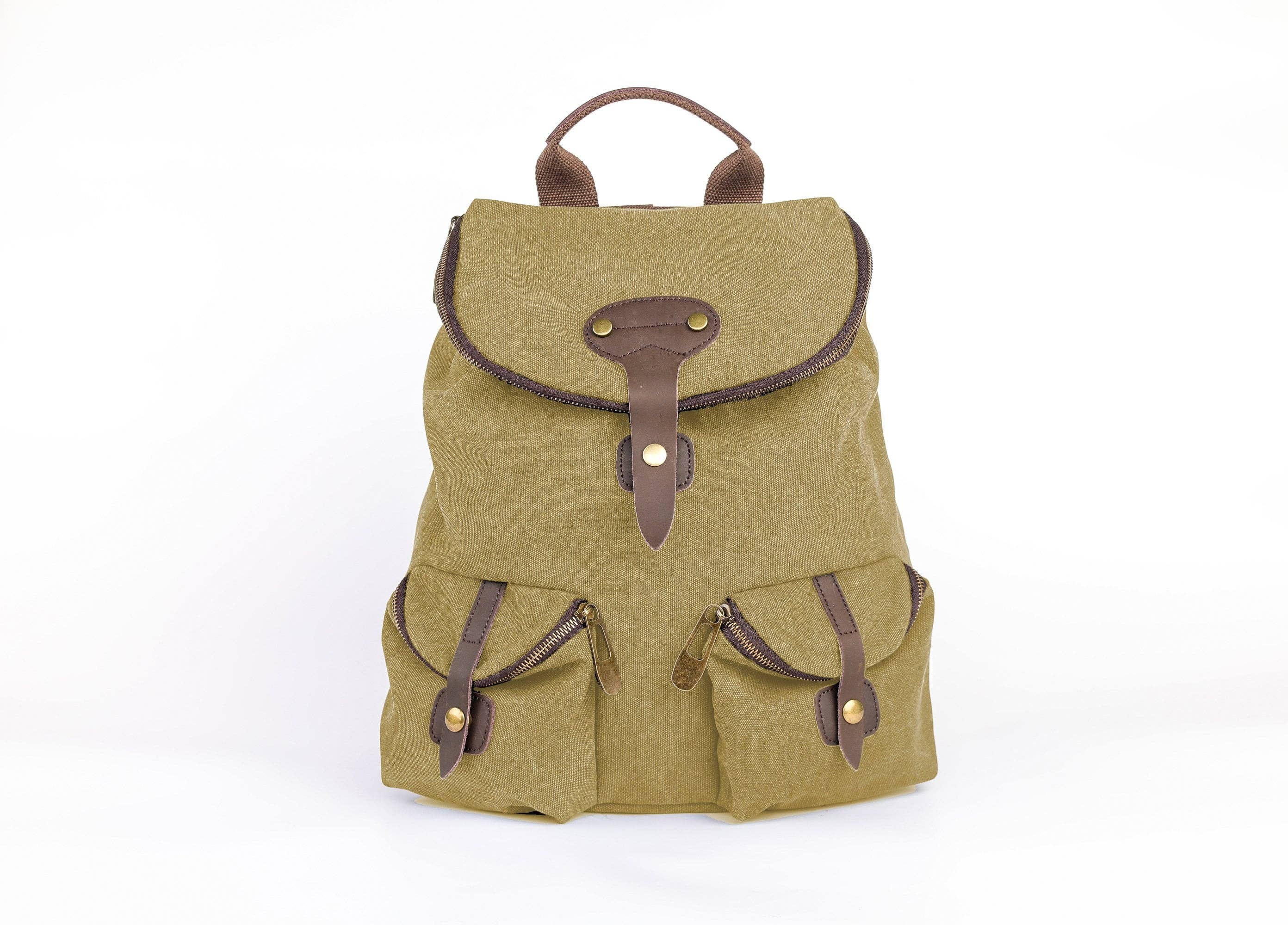 ZEDE PARIS - Wholesale Backpack - Women's - SAINT-PAUL - Canvas and leather backpack78