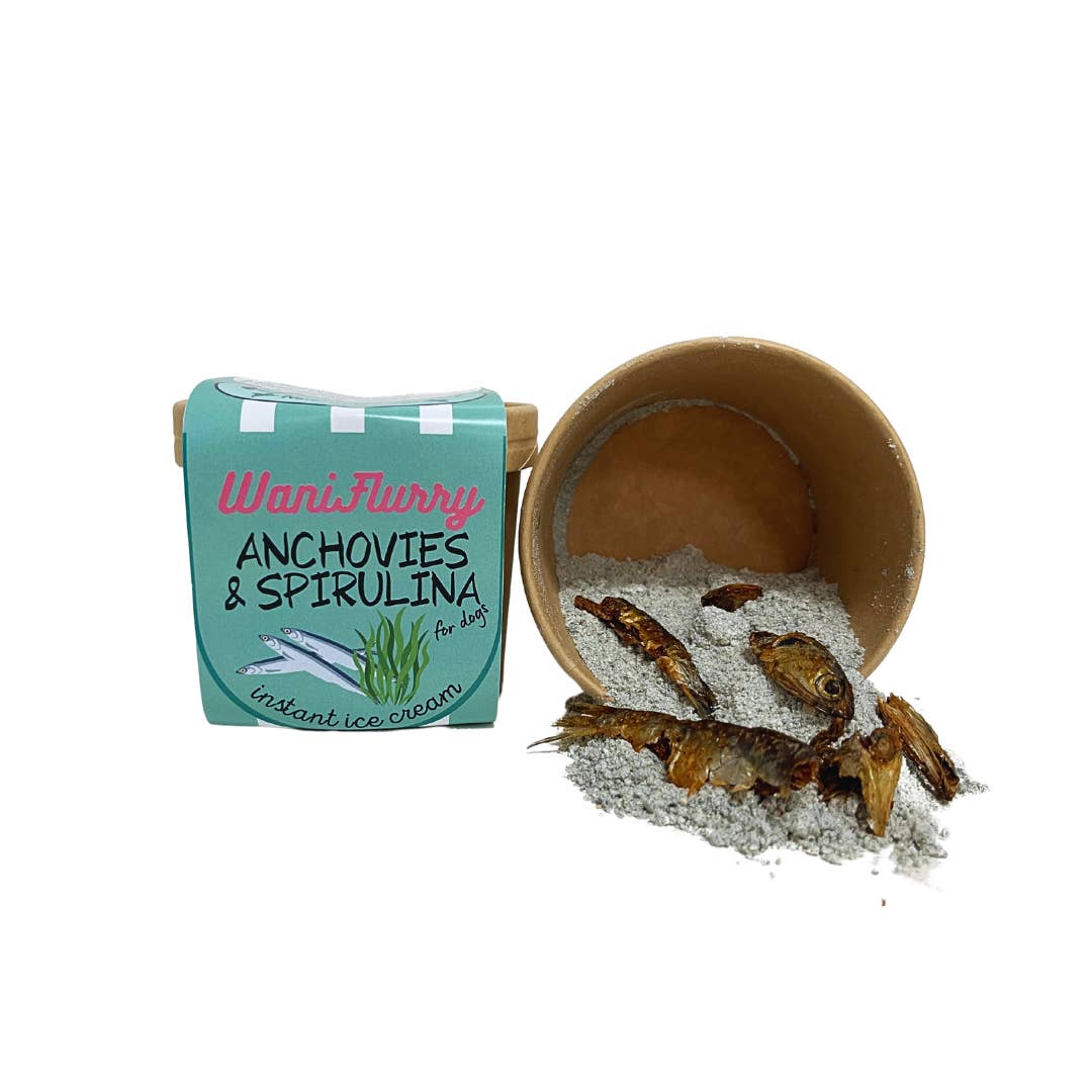 Waniyanpi - Wholesale Pet Treats - Dog - DOG´S INSTANT ICE CREAM - Anchovies & Spirulina