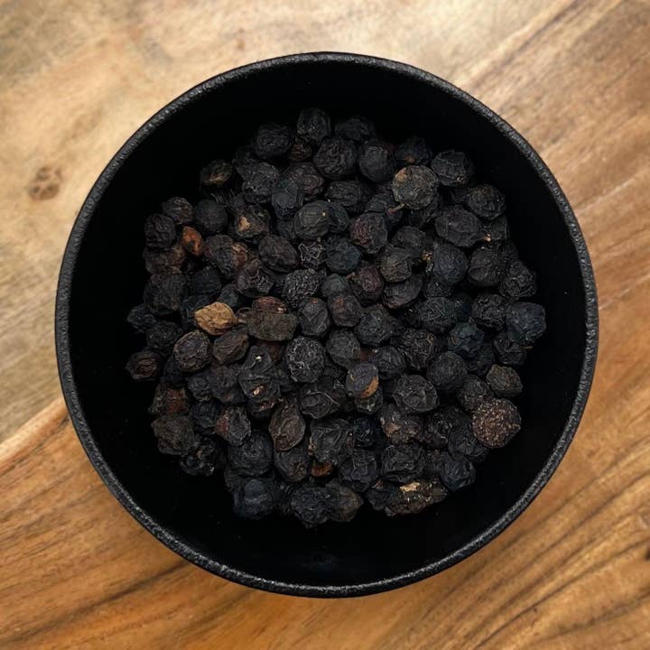 LA Herb - Vendita all'ingrosso Frutta secca/disidratata - Bacche di Prugnolo Intere (Prunus Spinosa)