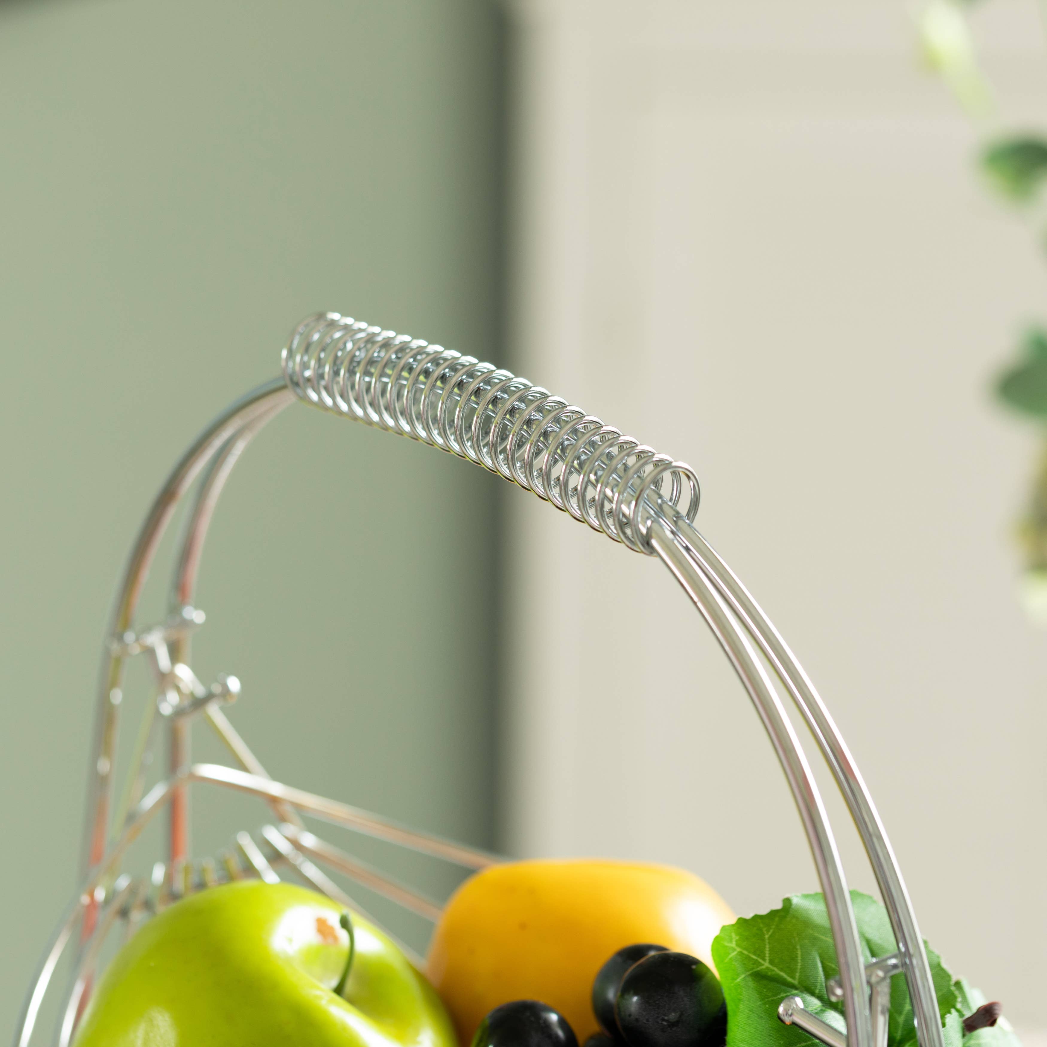 Quickway Imports - Wholesale Fruit Basket - 2 Tier Fruit Holder Swing Basket for Kitchen, Organization3