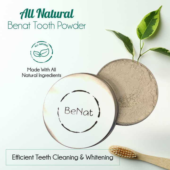 BeNat - Wholesale Toothpaste - All-Natural Tooth Powder. Eco-Friendly.6