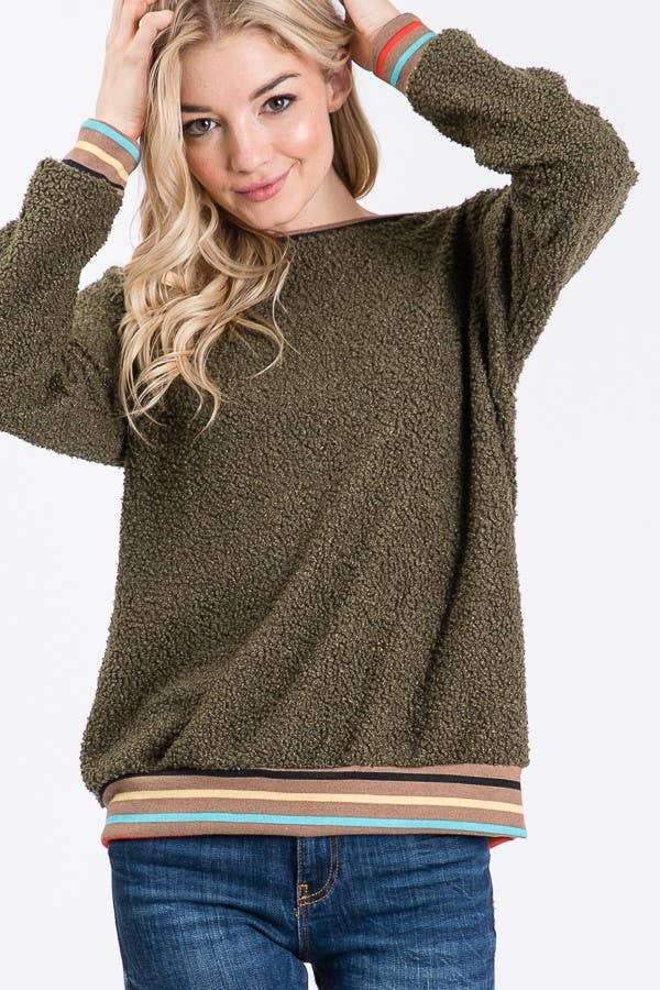 lovely melody - Vente Pull en maille – femme - 7852-Sweat-shirt ours en peluche3