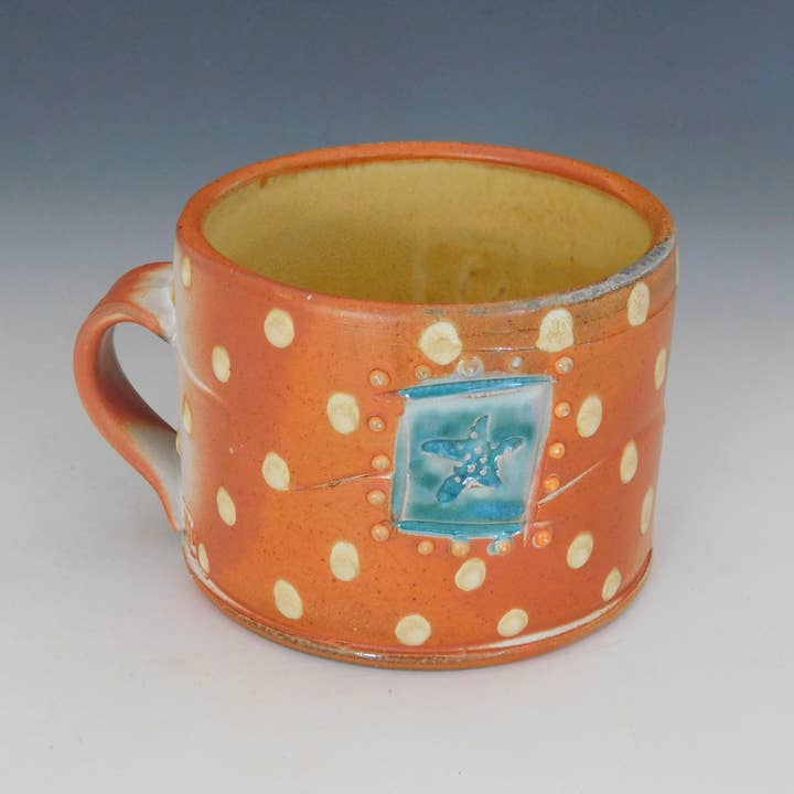 Fine Mess Pottery - Wholesale Coffee Mug - Starfish Mug 1
