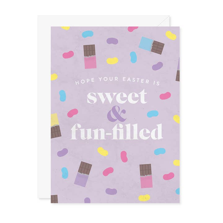 Hope Your Easter Is Sweet & Fun-Filled Greeting Card for wholesale by Carmela & Co.