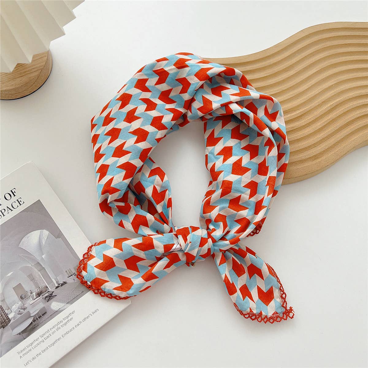 ACCITY - Wholesale Scarf - Women's - Cotton Linen Square Scarf for Women’s Neck Wrap_CWMS067214