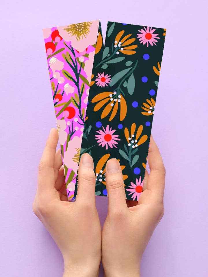 Floral Bookmark for wholesale by Vivian Sofia Designs