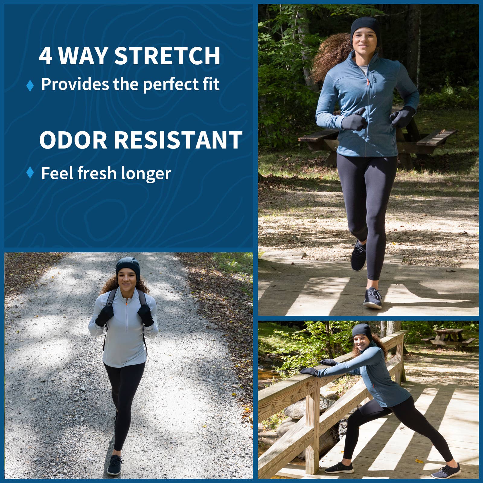 TrailHeads - Vente Bonnet – femme - Bonnet à queue de cheval en laine mérinos pour femmes5