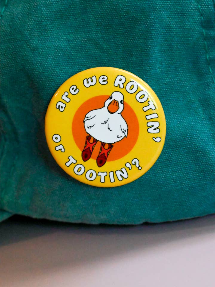 Bouton à épingles Rootin' Tootin' Cowboy pour la vente par Cheeky Art Studio