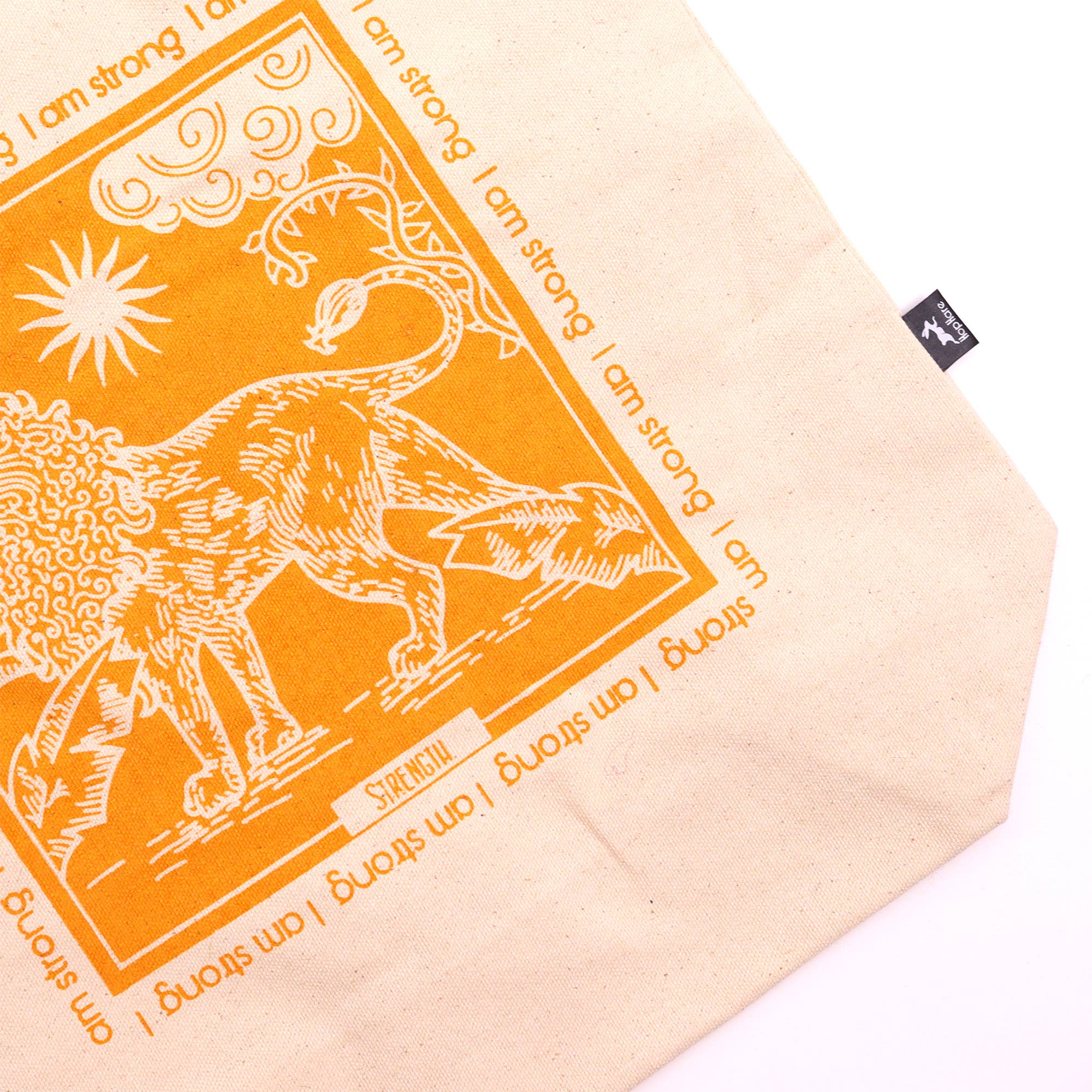 Ancient Wisdom - Vente Tote bag – femme - Sac fourre-tout Hop Hare - Je suis fort - Toile de coton1