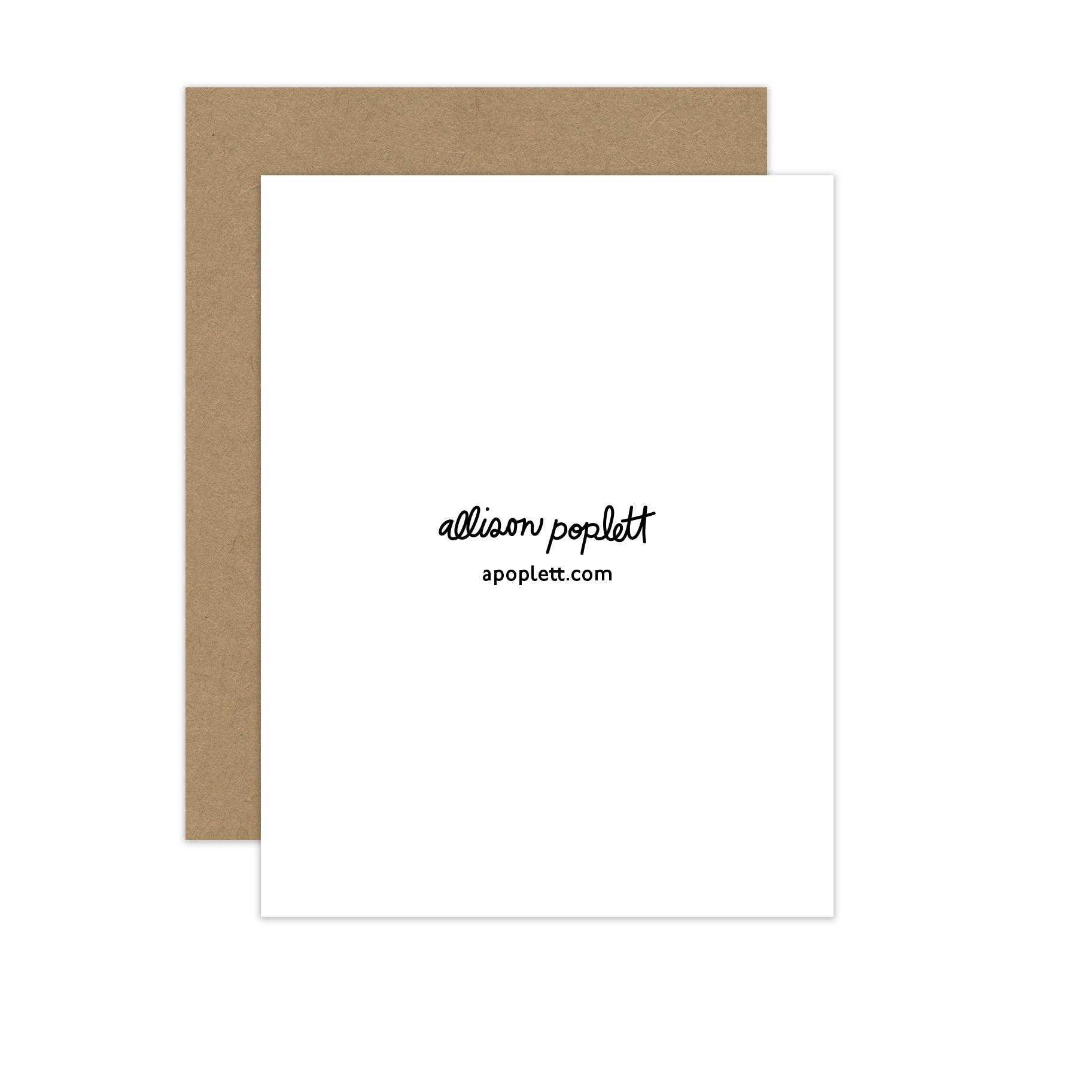 Allison Poplett - Wholesale Everyday Greeting Card - "Dining Table" Greeting Card/Art Card A21