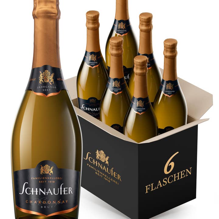 Justbe modern wine drinks - Wholesale Champagne/Sparkling Wine - Schnaufer Chardonnay Brut - German Sparkling Wine
