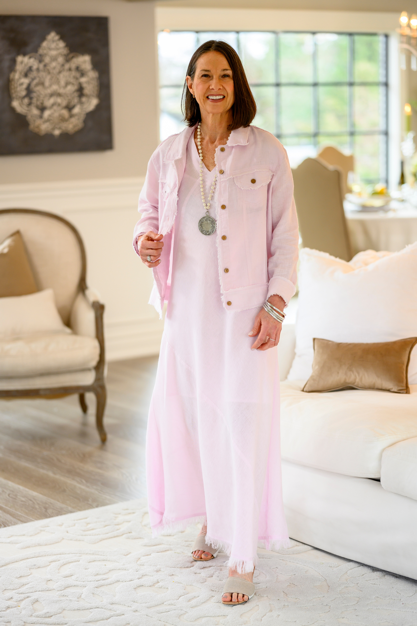 Arte Italica & Crown Linen Designs – wholesale Jacket – Women's – Jessie Linen Jacket - New Color6