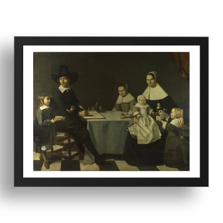 Michiel Nouts: Eine Familiengruppe, Poster im 17x13" (A3) Rahmen für den Großhandel von PERIOD PRINTS