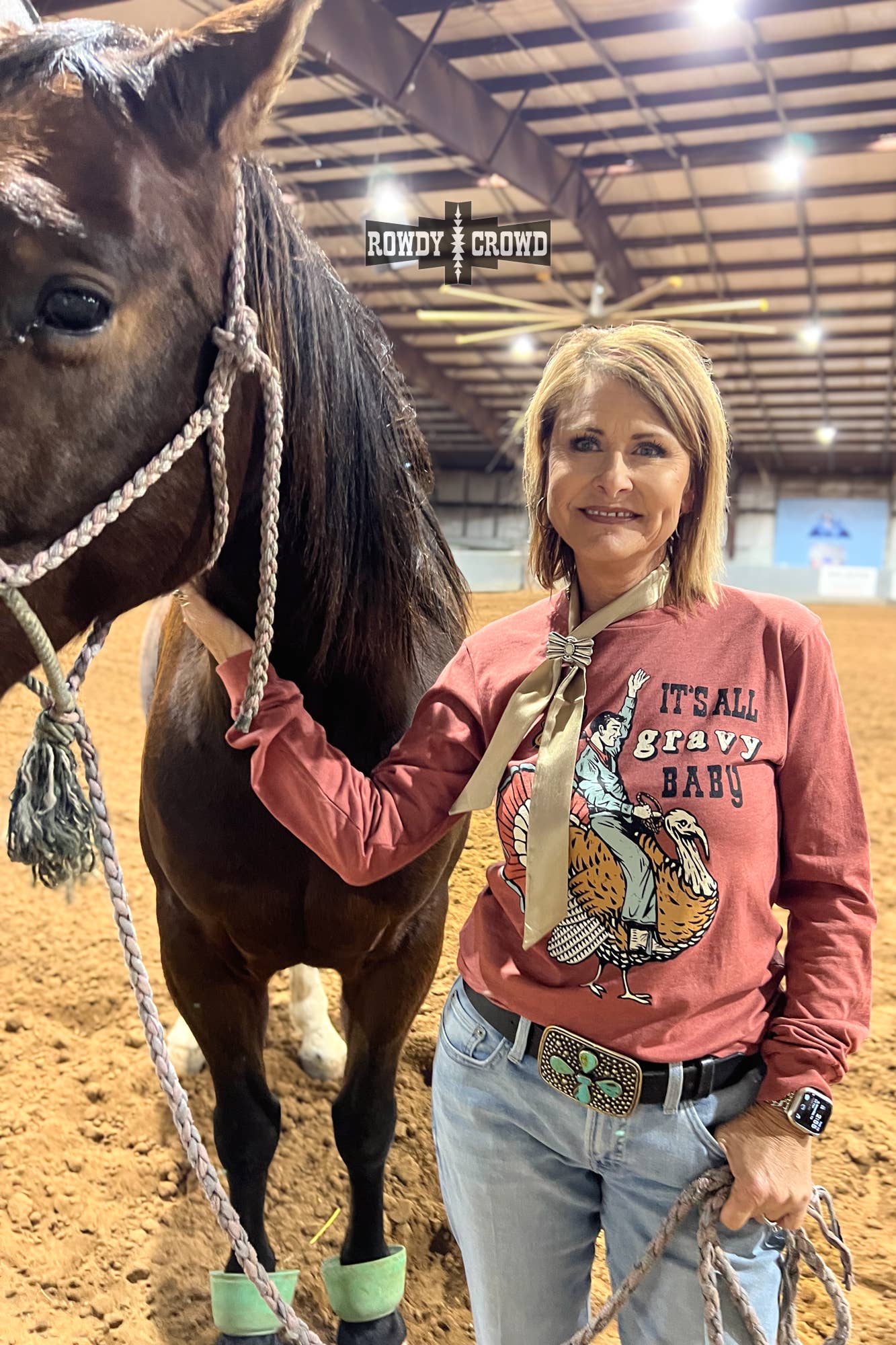 Rowdy Crowd Clothing - Wholesale Screen Printed T-Shirt - Women's - Gravy Baby Long Sleeve Tee