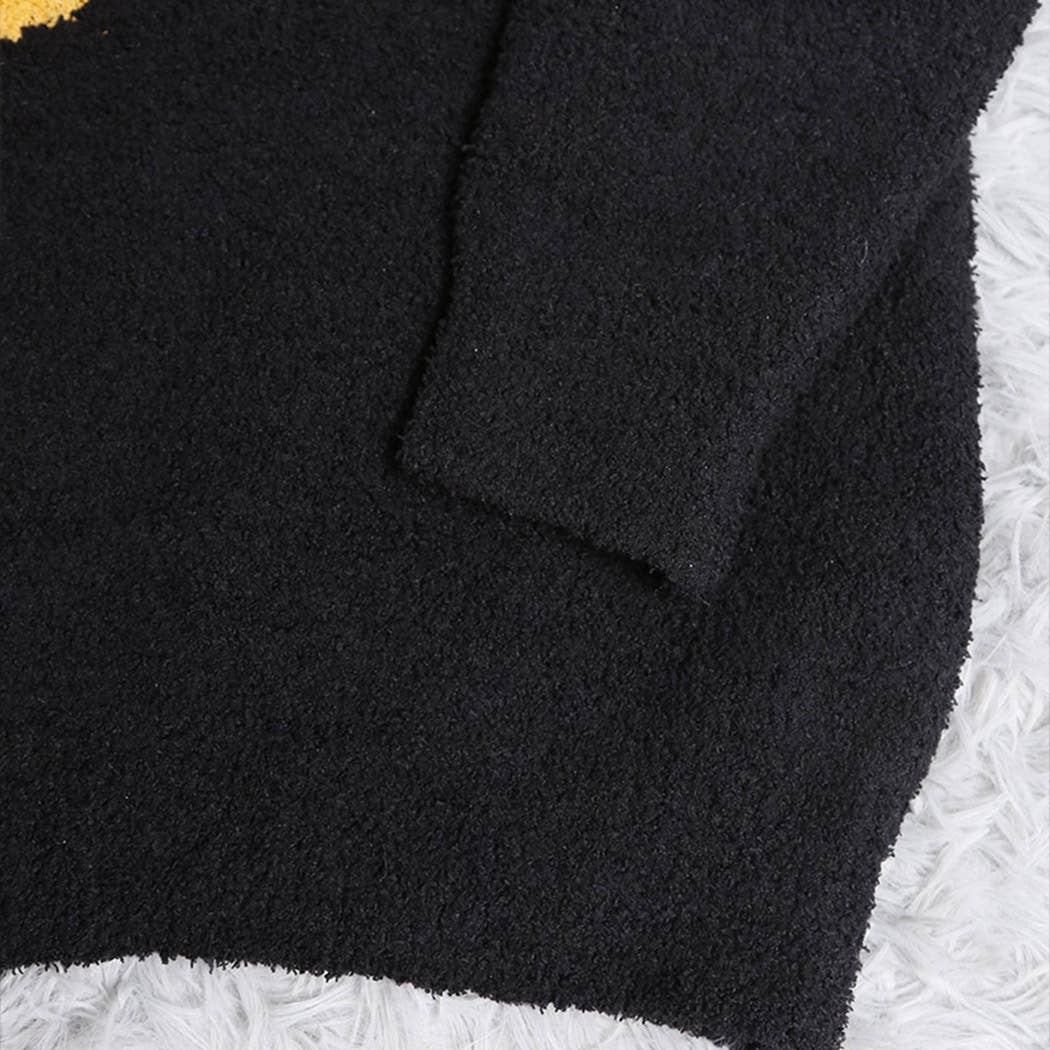 Fashion City – wholesale Sweatshirt – Women's – Happy Face Luxury Soft Lounge Pullover Sweater6