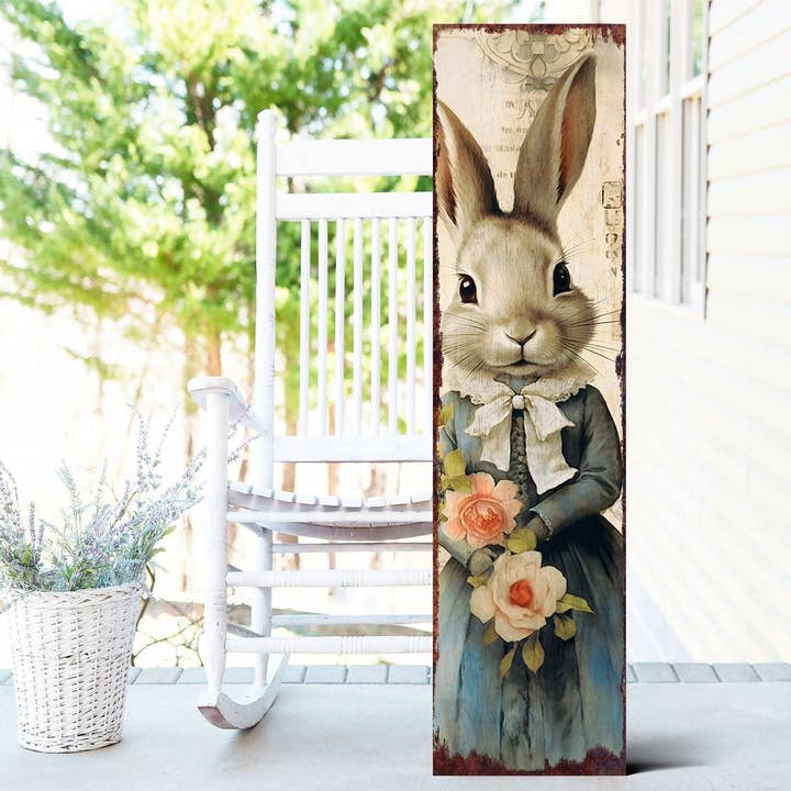 36in Modern Farmhouse Easter Porch Sign | Rustic Outdoor Spring Welcome Decor for wholesale by TX USA Corporation