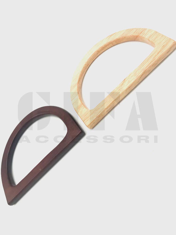 Gifa Accessori - Wholesale Sluiting - Halve maan houten handgrepen 9 cm art 08992