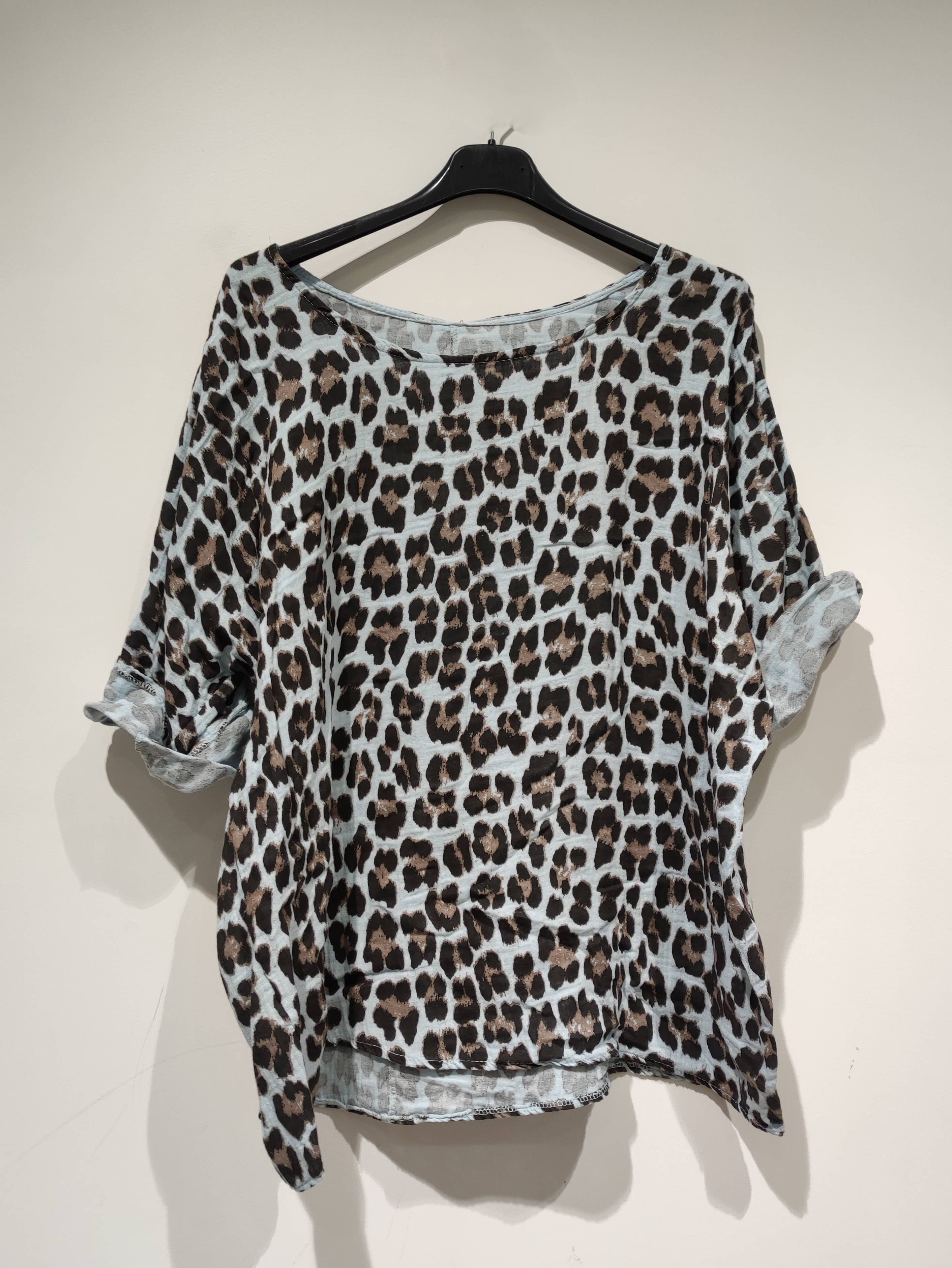 Pomelo paris - Venta al por mayor Blusa - Mujer - Blusa Leopardo COTTON GAS7