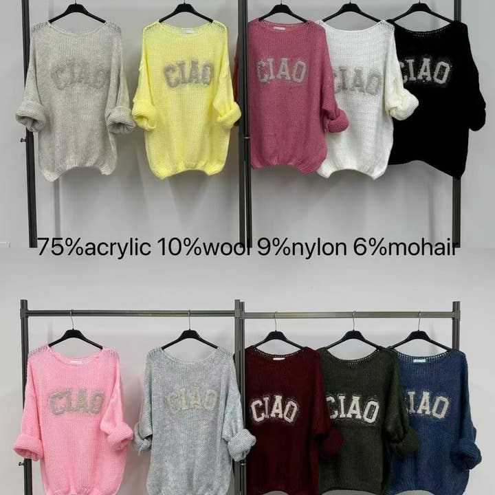 LN-2177 woman's top for wholesale by CENTO UNO ITALY