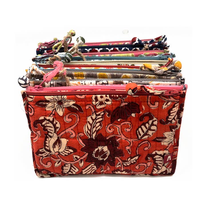 Lot de 12 Pochettes Plates Medium Couleurs Assorties pour la vente par Anju Jewelry