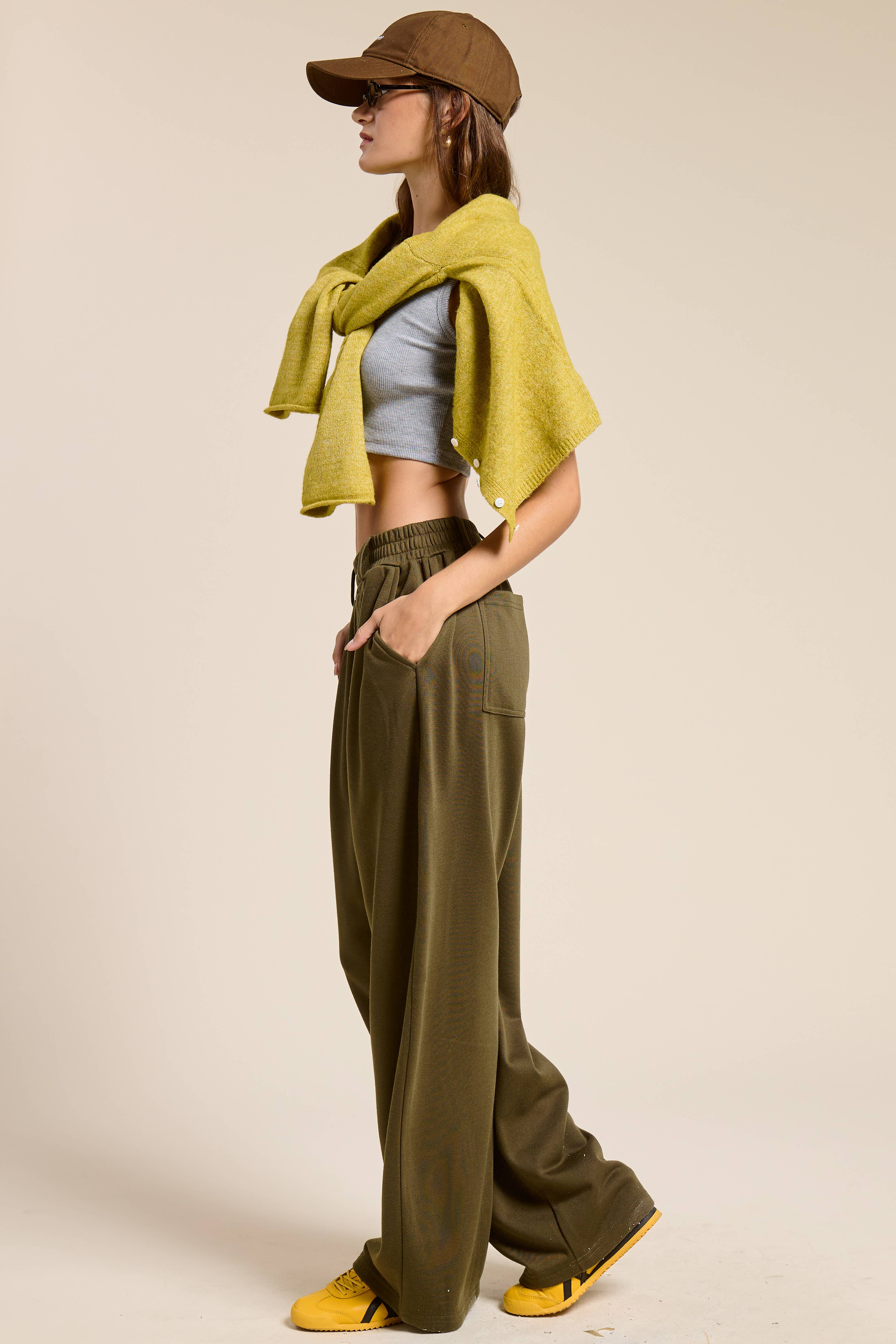 Mimosa - Wholesale Lounge Sweatpants/Joggers - Women's - Tailored Wide Leg Knit Sweatpants8