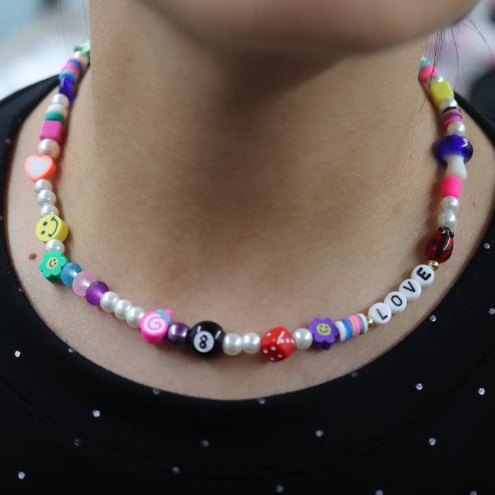 Anpassad Y2K pärla namn halsband regnbåge kul halsband halsband för wholesale av Anita's Accesorios