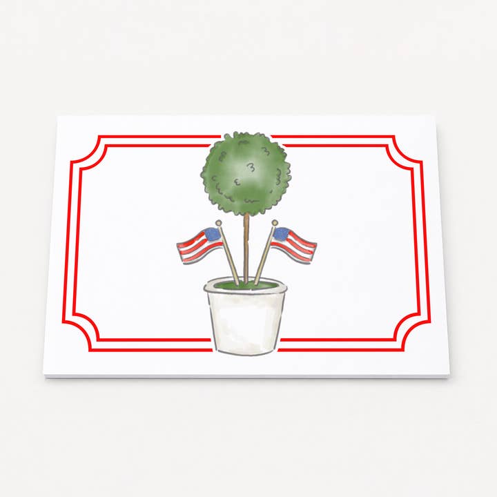 Patriotiska Topiary Pappersunderlägg | 25 Underlägg | 30x46 cm för wholesale av Note Worthy Paper Place