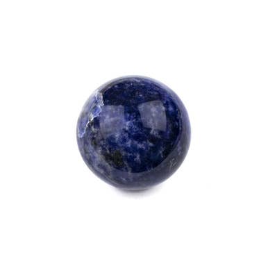 Sphère en sodalite — env. 2 po, 1 pièce pour la vente par Cherry Tree Beads