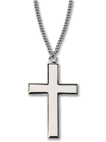 Sterling Silver Cross Necklace, 1″ for wholesale by H.J. SHERMAN COMPANY, INC.