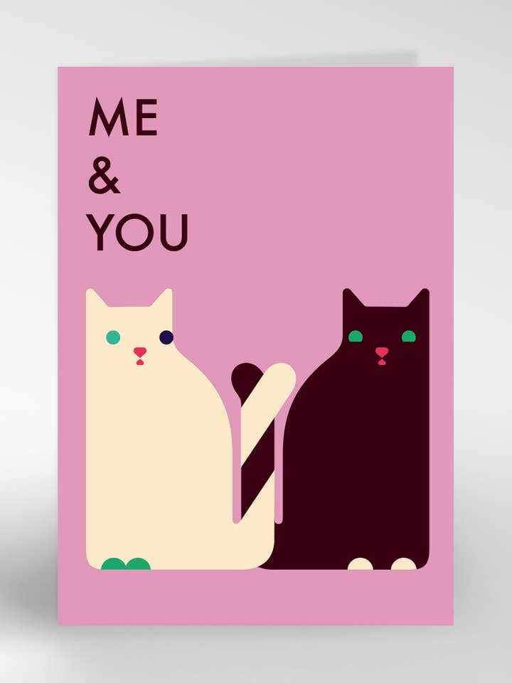 Tarjeta de Gatos 349 Tú y Yo para venta al por mayor de Dicky Bird