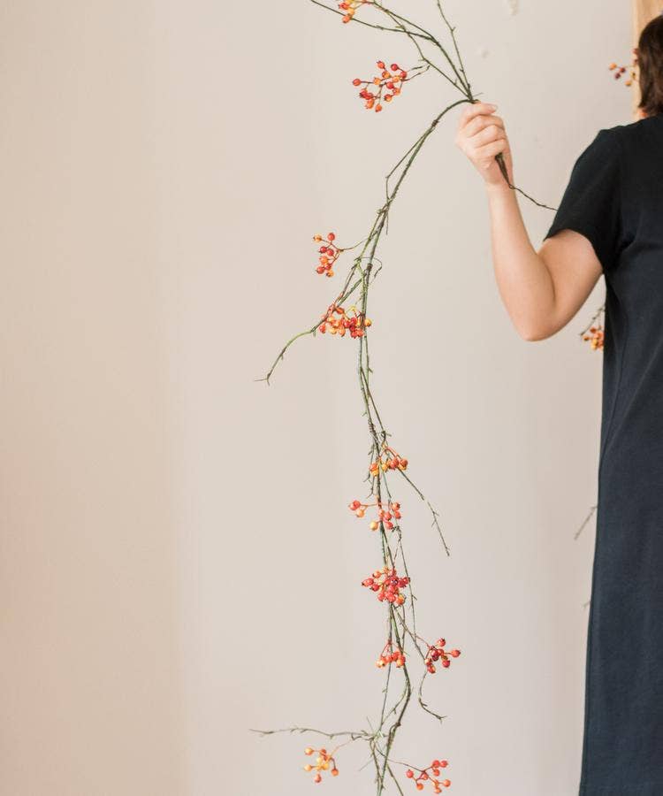 Rustic Reach - Wholesale Artificial Plant - Artificial Vine Orange Berry Vine 39" Long0