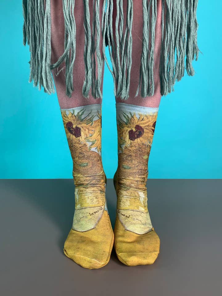 Van Gogh Sunflower Socks for wholesale by SWEET PARIPE
