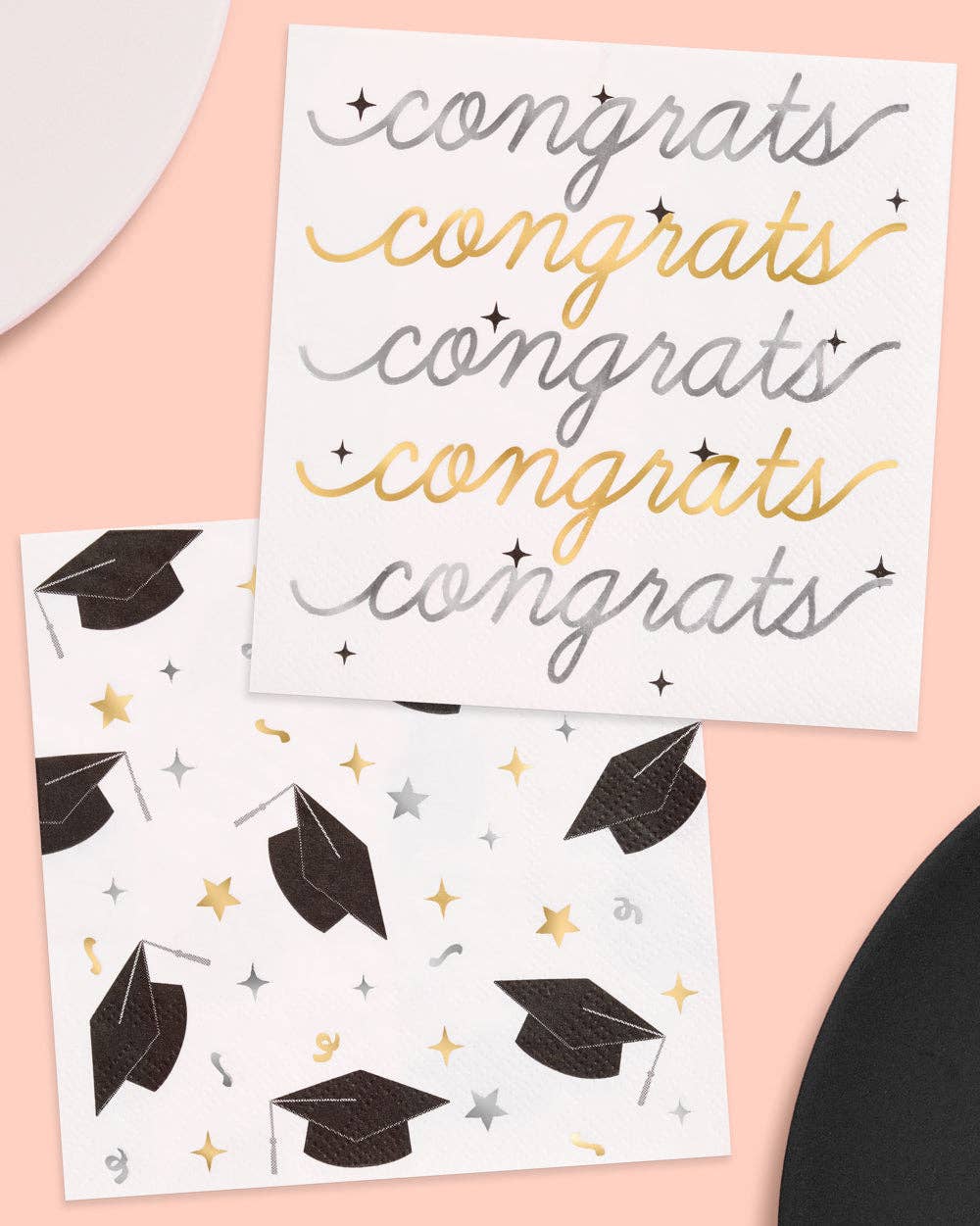 xo, Fetti - Vente Serviettes jetables - Serviettes Félicitations Diplômé, 50 serviettes en papier 3 plis pour la remise des diplômes 5x50