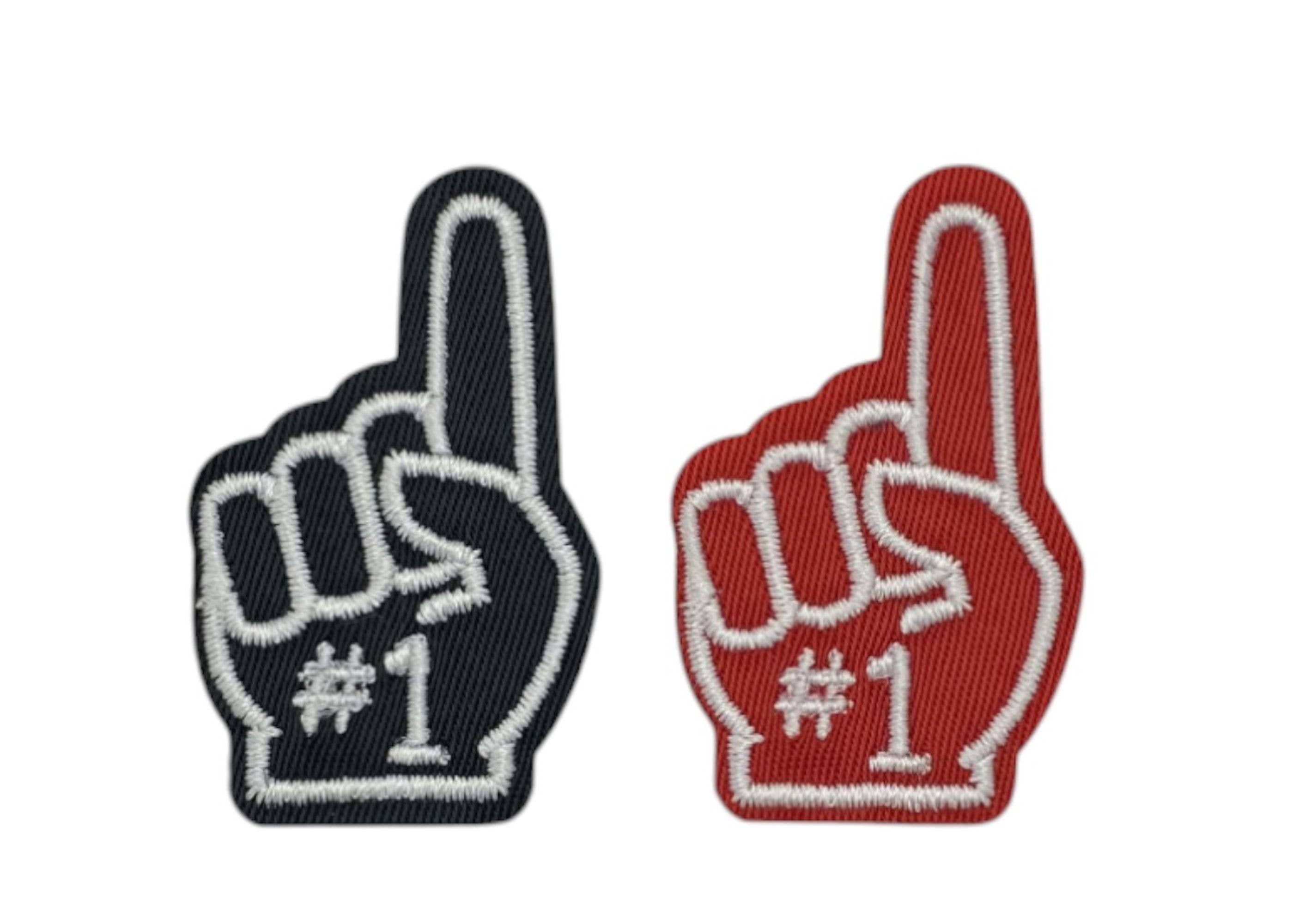 Wholesale Applique - Wholesale Patch - 1.88" Fan Finger, Spirit, Cap, Hat, Iron on Patch 54 Colors!2