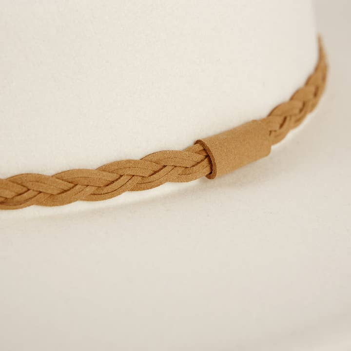 Hadley Wren - Wholesale Fedora - Women's - Stella Wide Brim Fedora - Cream3