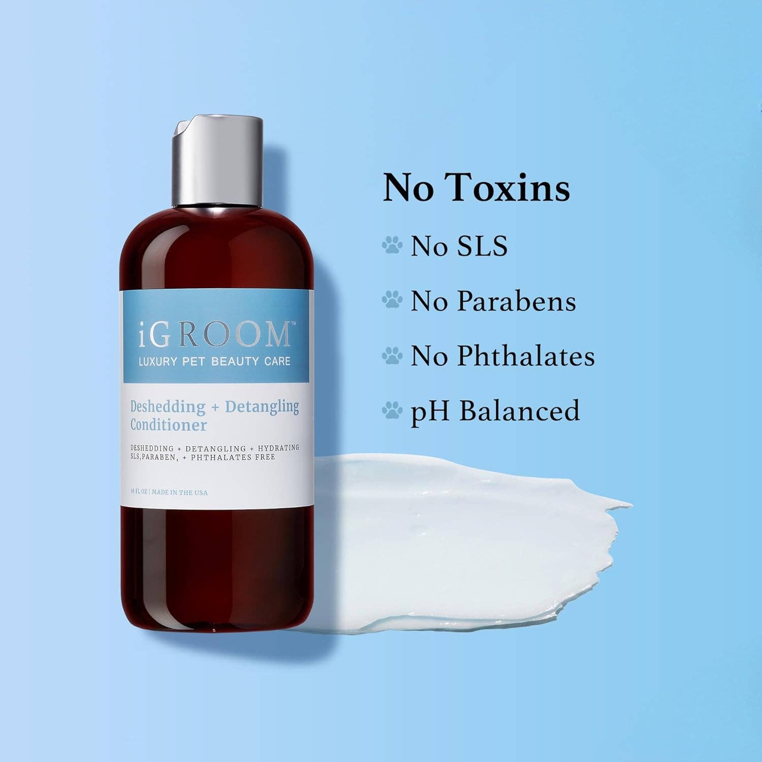 iGroom - Wholesale Pet Coat Conditioner - Dog - Deshedding + Detangling Conditioner 16oz1