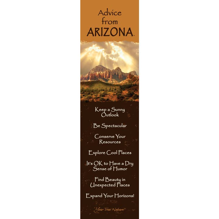 Conseils de l'Arizona - Marque-page stratifié pour la vente par Advice for Life by Your True Nature